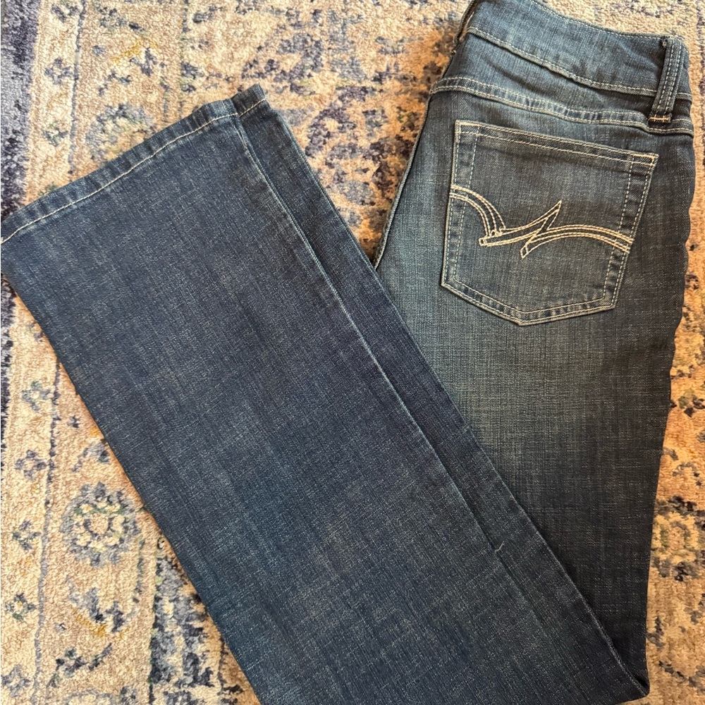 Wrangler Dark Blue Straight Leg Jeans